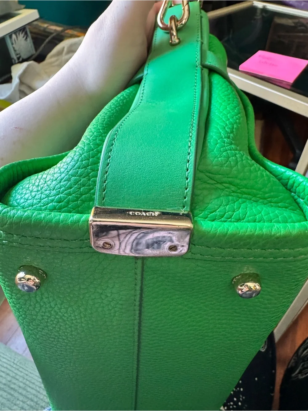 Coach Kelly Green Swagger Carryall